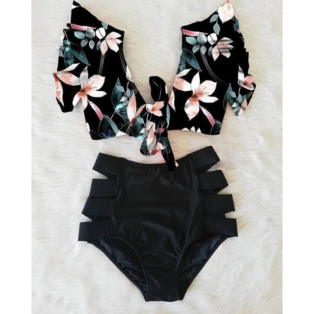 High Waisted Two Piece Bikini