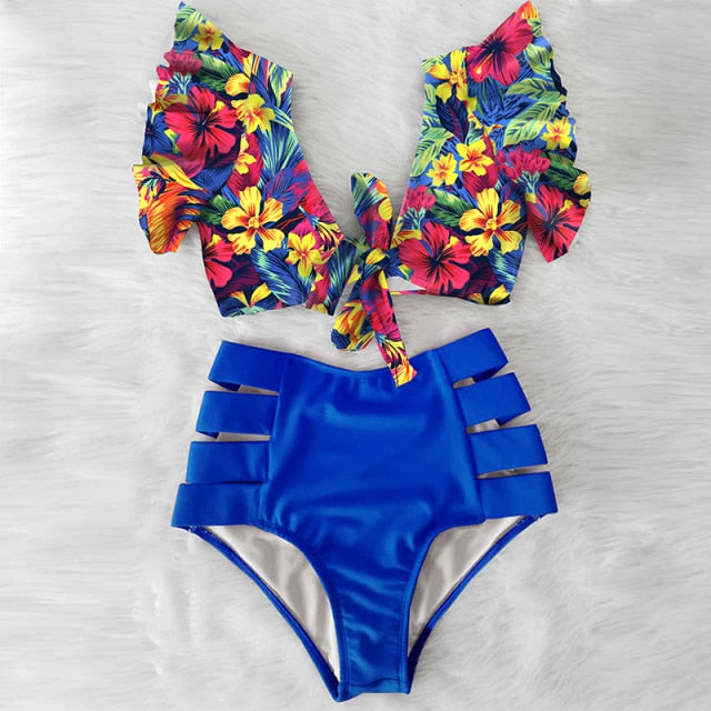 High Waisted Two Piece Bikini