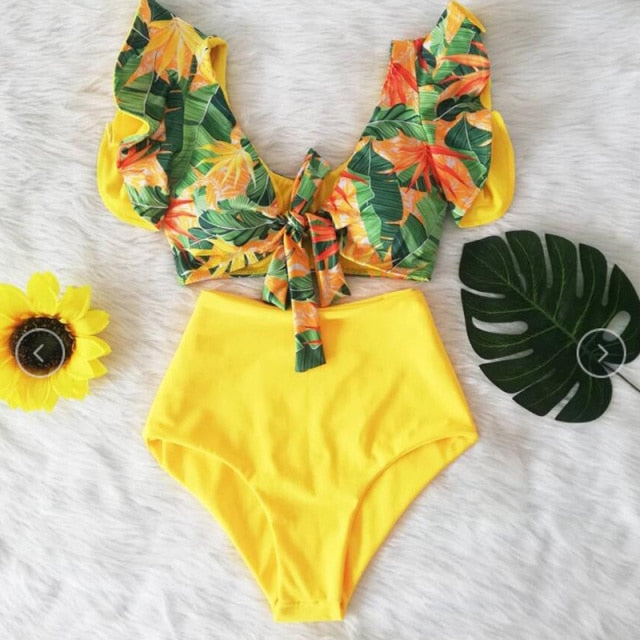 High Waisted Two Piece Bikini