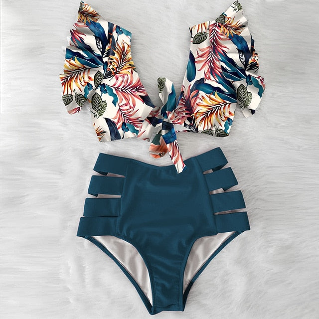 High Waisted Two Piece Bikini