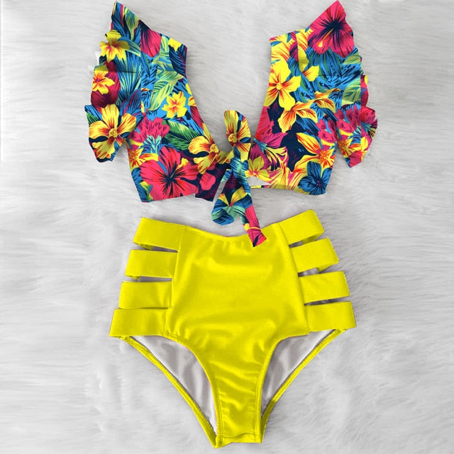 High Waisted Two Piece Bikini