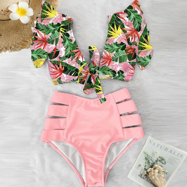 High Waisted Two Piece Bikini