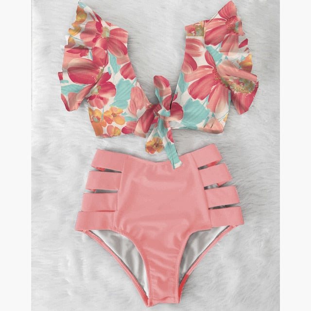 High Waisted Two Piece Bikini