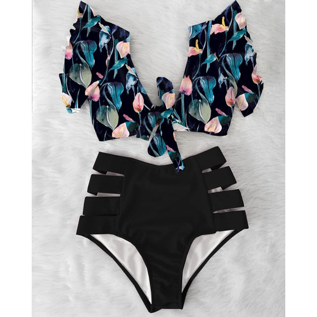 High Waisted Two Piece Bikini