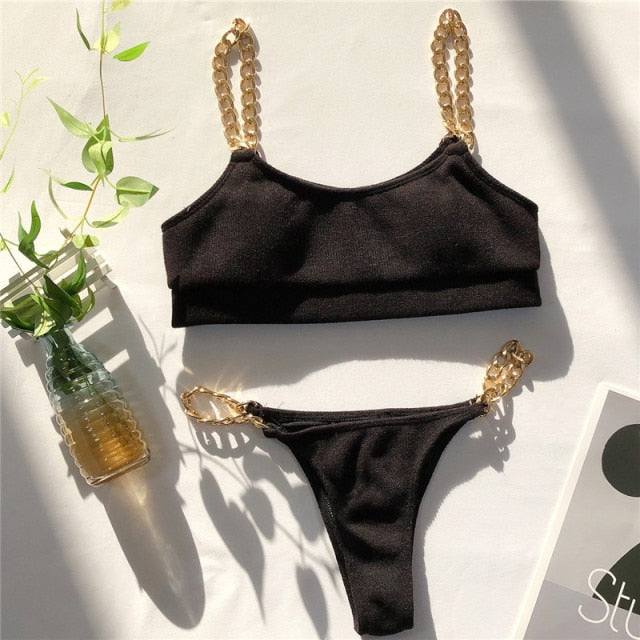 Chain Bandeau 2 Piece Bikini